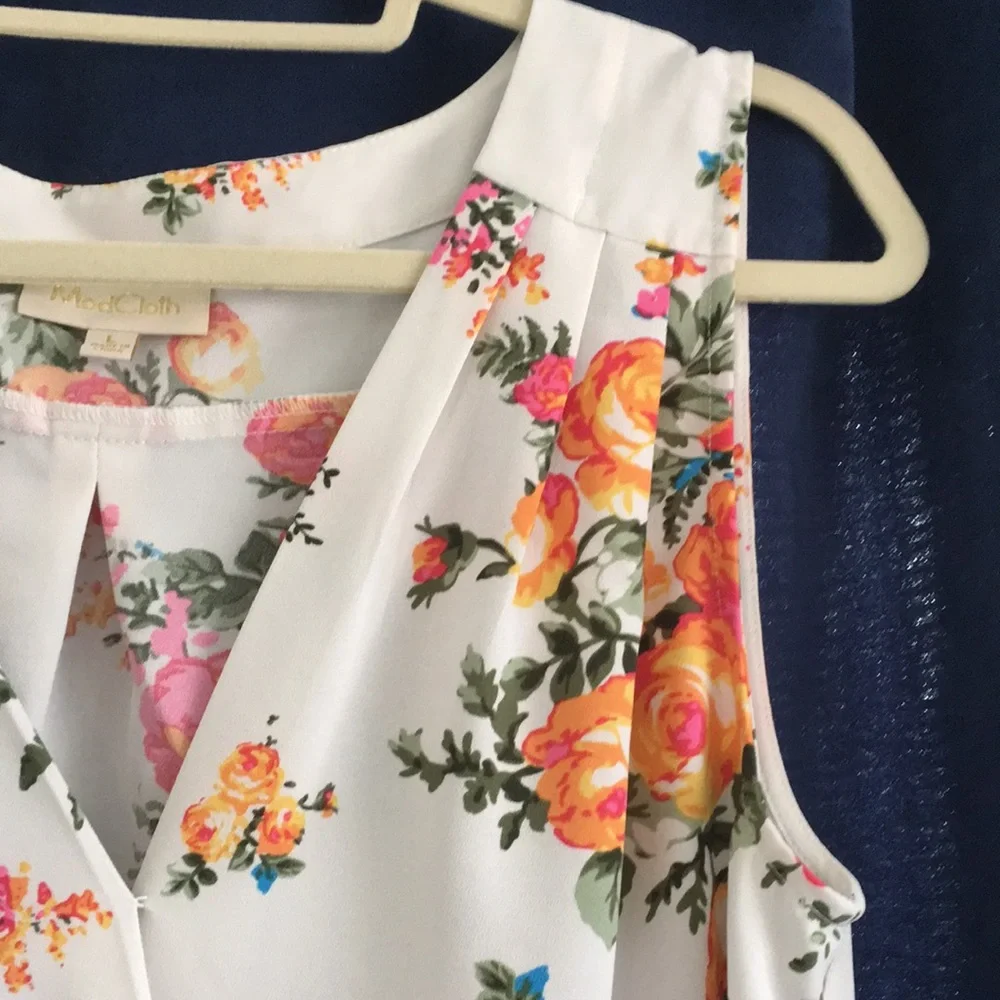 ModCloth | Faux Wrap Top - Picture 3 of 7